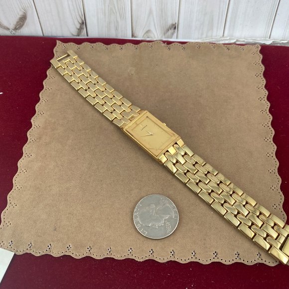 18 Karat Heavy Gold Plated Lassale by Seiko Watch - Picture 7 of 8